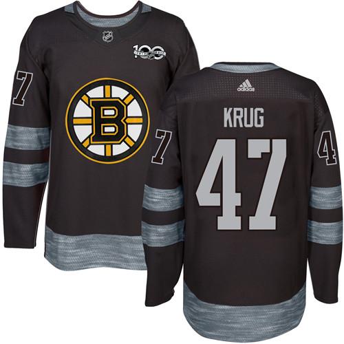 Adidas Bruins #47 Torey Krug Black 1917-100th Anniversary Stitched NHL Jersey